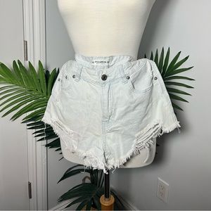 Pull&Bear Washed Denim Short